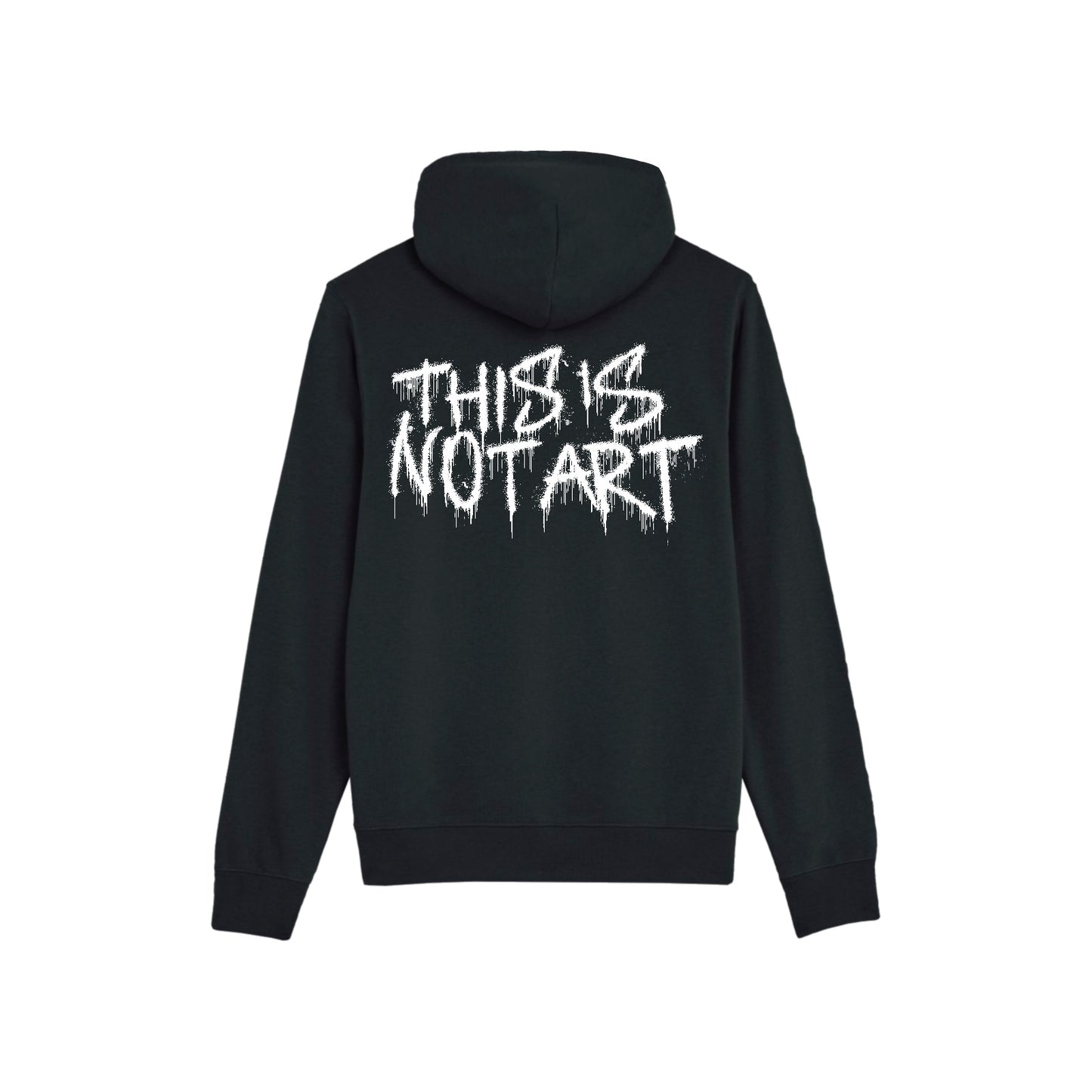 Synd hoodie Black "This is not art" street canvas collection